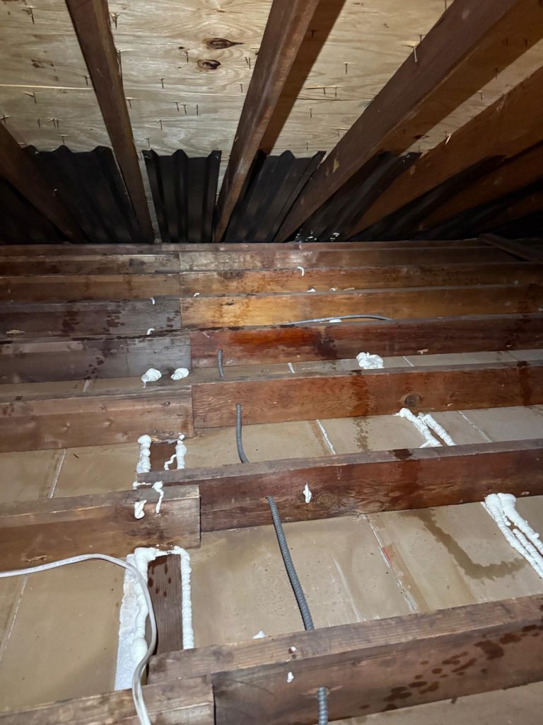 Attic baffle installation before new insulation installation in Essex County, NJ