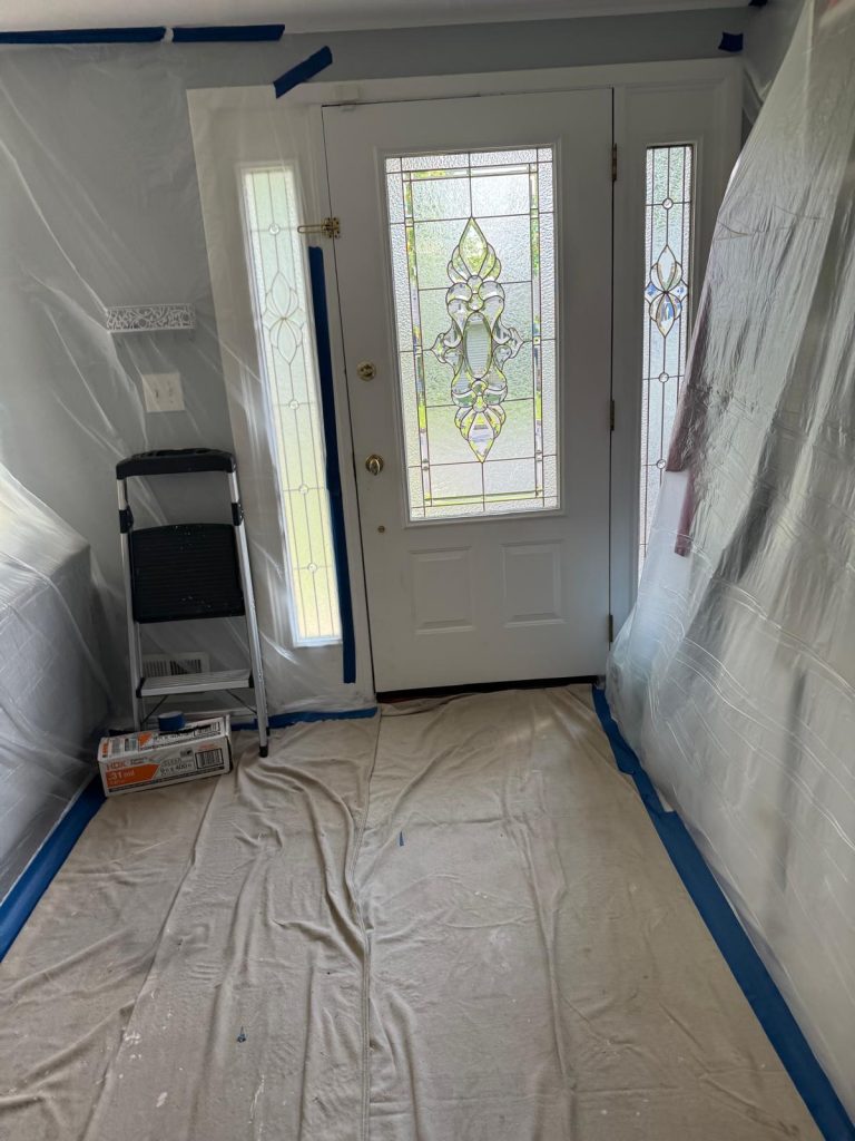 Home protection before attic insulation removal in Essex County,NJ